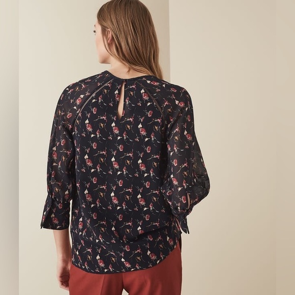 REISS Ella floral blouse - Picture 6 of 16